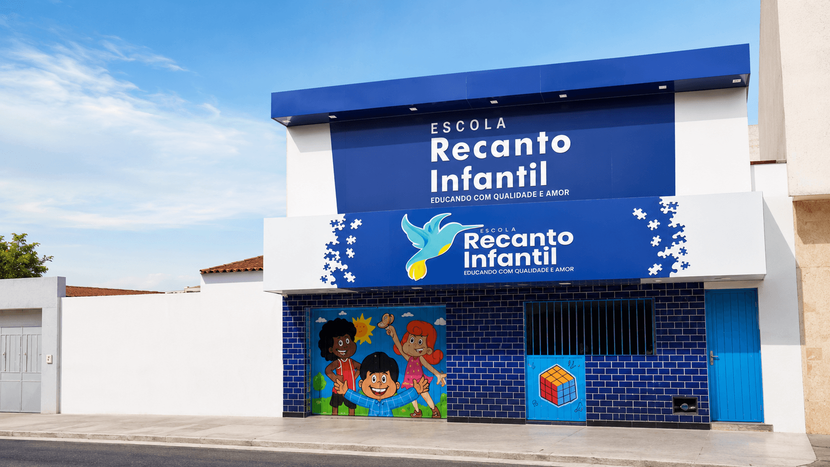 Fachada da Escola Recanto Infantil